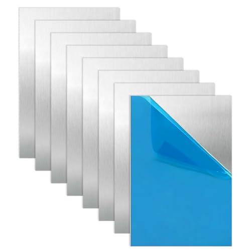 8 Fogli di Lamiera in Alluminio 30x20cm (0.5mm) per Modellismo e Fai da Te