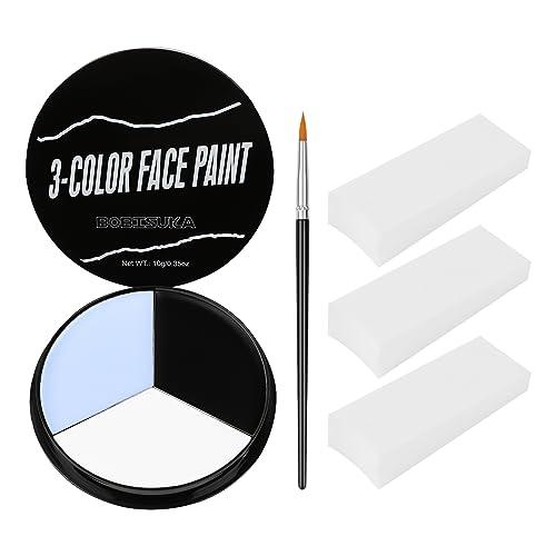 BOBISUKA Pittura per Viso Nero Bianco Grigio