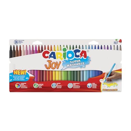 CARIOCA Joy: 36 Pennarelli Colorati per Liberare la Creatività dei Tuoi Bambini