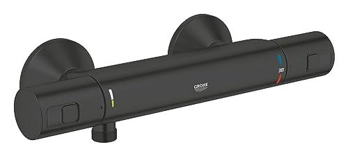 GROHE Precision Start - Miscelatore termostatico per doccia esterno nero opaco