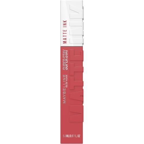 Maybelline New York Tinta Labbra a Lunga Durata, Effetto Matte e Colore Intenso, Tenuta fino a 16 Ore, No Transfer e Senza Sbavature, SuperStay Matte Ink, Tonalità: Ringleader (175), 5 ml