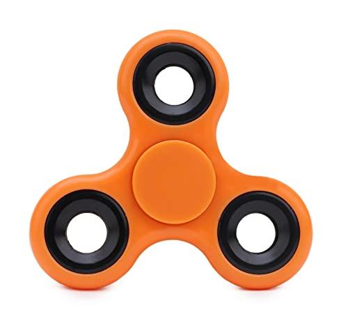 Toyland® Fidget Hand Spinner - Sollievo da Stress e Ansia - Anelli Arancioni e Neri