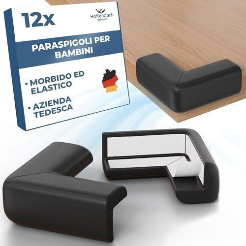 Hoffenbach 12x Paraspigoli Neri per Bambini: Sicurezza Totale in Casa