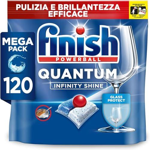 Finish Quantum Infinity Shine Pastiglie Lavastoviglie, 240 Capsule