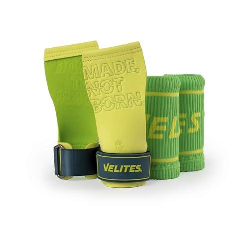Velites Calleras Quad Pro Lemon Lime + Polsiere in Tessuto - Set Regalo per Cross Training e Ginnastica