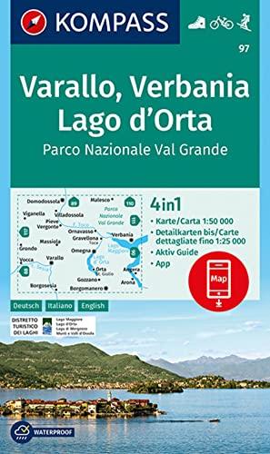 Carta Escursionistica Varallo / Verbania / Lago d'Orta 4in1