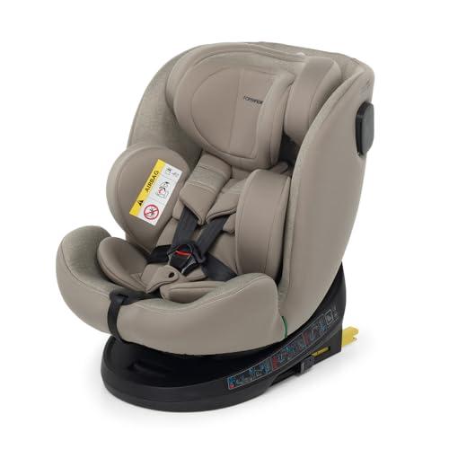 Foppapedretti Seggiolino Auto Circle I-Size, Seduta Girevole a 360°, Sand