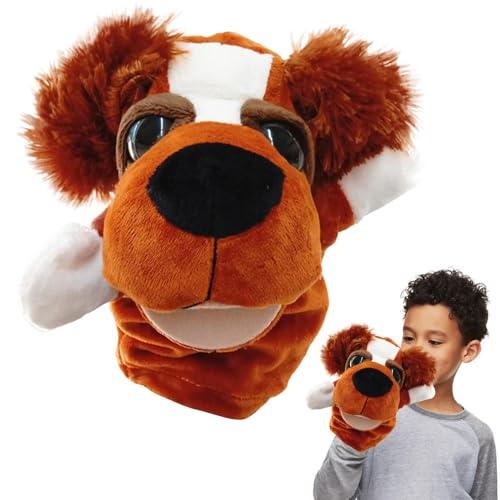 Marionette a mano - Marionetta per cani | Sviluppare le abilità motorie Marionette interattive Animali di peluche Avventure narrative Apprendimento giocoso, burattini di animali
