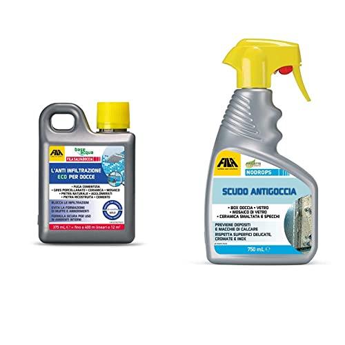 FILA Surface Care Solutions FILA SALVADOCCIA Anti Infiltrazioni per Doccia, Effetto Consolidante ed Impermeabilizzante Trasparente, Incolore & NODROPS