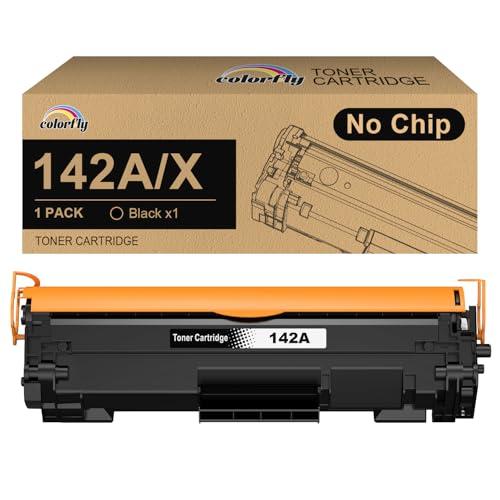 colorfly 142A W1420A Toner 142X W1420X Compatibile per HP Cartucce Toner per HP Laserjet M110 M110w M110we MFP M139 M139we M140 M140w M140we (1 Nero, Nessun chip)