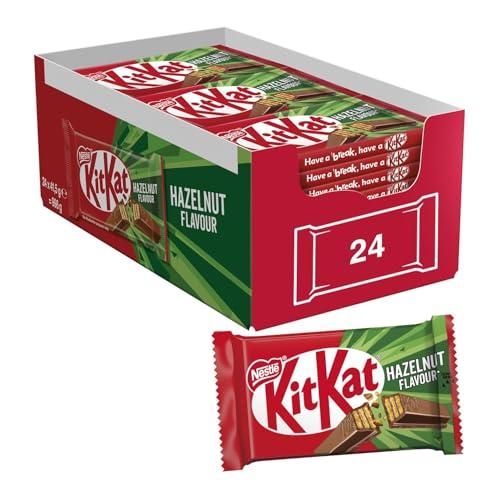 KITKAT Hazelnut Wafer ricoperto di Cioccolato al Latte al gusto Nocciola, 24 Snack da 41,5g (996g)