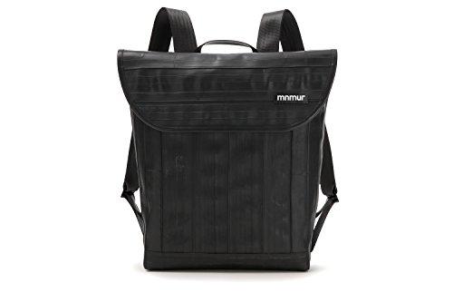 Zaino MNMUR Nero da Città Porta PC Laptop Impermeabile Handmade