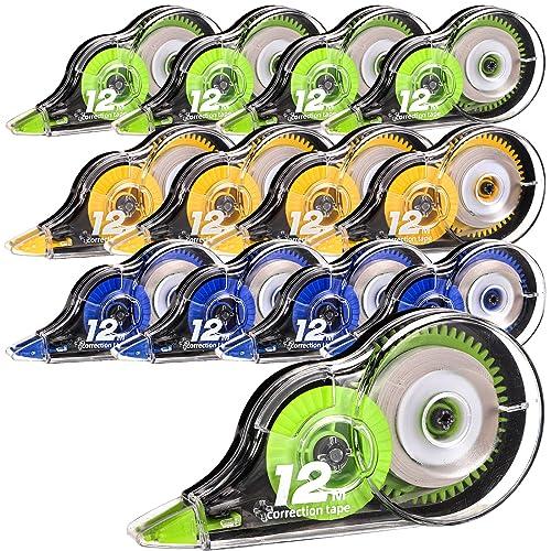 Lanjue 12 Pezzi Bianchetto a Nastro Multicolore, 12m x 5mm