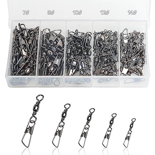 Realure Girelle da Pesca con Moschettone - Set Completo per Acqua Dolce e Salata