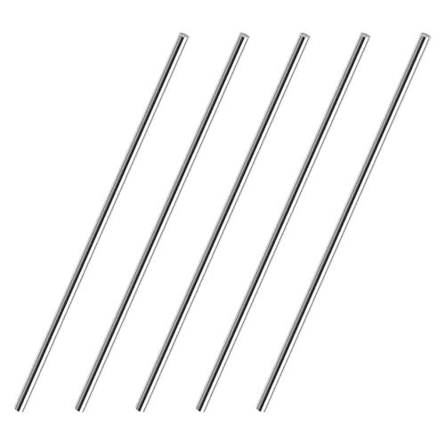 QANCEN 12 Pezzi Aste Rotonde in Acciaio Inox 304, Barra Solida per Fai da Te, 1.5mm x 300mm Tondino di Ferro per Artigianato, Modellismo e Realizzazione di Automobili e Aerei