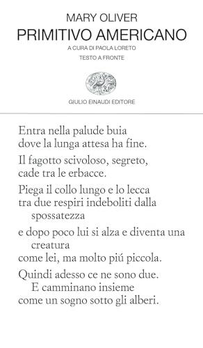 Primitivo americano. Testo inglese a fronte