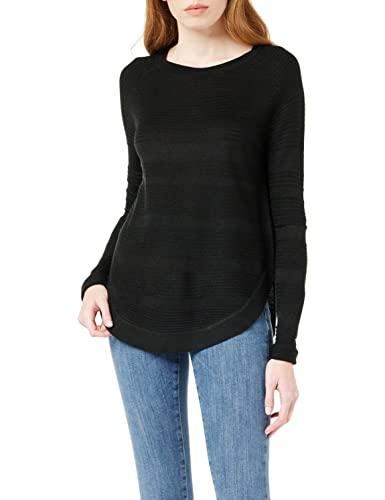 ONLY OnlCAVIAR L/S Pullover Knt Noos Felpa, Nero (Black Black), 38 (Taglia Produttore: Medium) Donna
