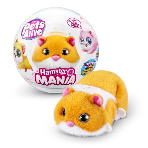 Pets Alive Hamster Mania by ZURU, Criceto Arancione Interattivo
