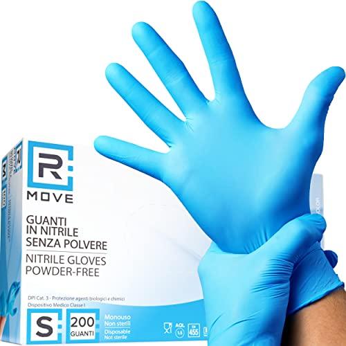 Guanti in Nitrile Blu Taglia S - Confezione da 200