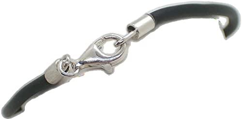 Bracciale in Argento 925 e Caucciù