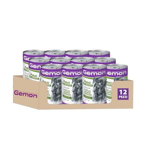 MONGE Gemon All Breeds Adult Bocconi con Vitello, Fegato e Ortaggi