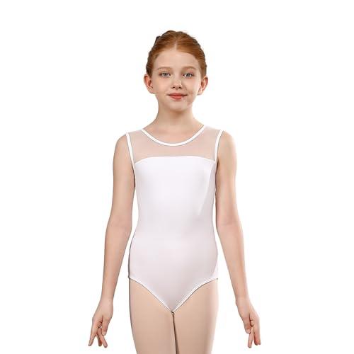 Body Danza Classica Bambina ZYXWVU con Schiena a V Bianco