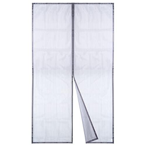 Apalus Zanzariera Magnetica per Porte - Grigio - 140x240cm