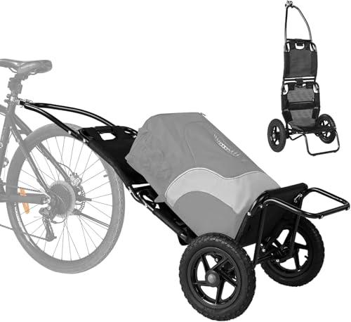 Rimorchio per Bici 2 in 1 SEPNINE®: Carrello Spesa, Trasporto Pieghevole