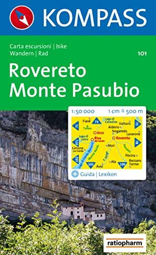 Monte Pasubio Rovereto, Recoaro Terme - Carta Turistica Kompass