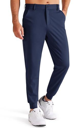 Libin Pantaloni da Golf da Uomo Elasticizzati Slim Fit Blu Navy
