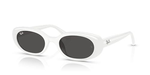 Ray-Ban RB4441D Occhiali da Sole Unisex Bianco/Marrone Scuro