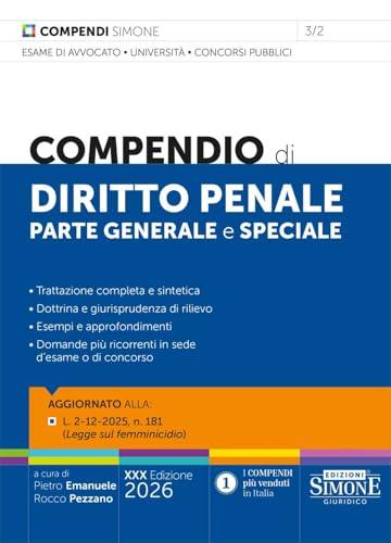 Compendio di Diritto Penale Parte Generale e Speciale 2026