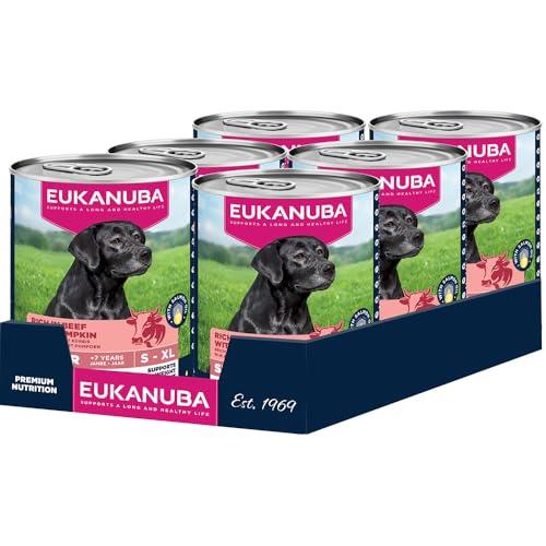 EUKANUBA Senior Manzo e Zucca - Alimento Umido per Cani Anziani