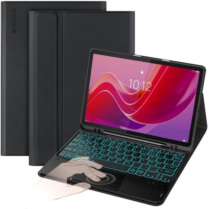 CACOE Cover con Tastiera per Lenovo Tab M11 TB330 - Nero
