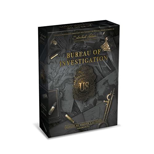Asmodee - Sherlock Holmes Consulente Investigativo: Bureau of Investigation Indagini ad Arkham e Altrove - Gioco da Tavolo Investigativo, 1-8 Giocatori, 14+ Anni, Edizione in Italiano