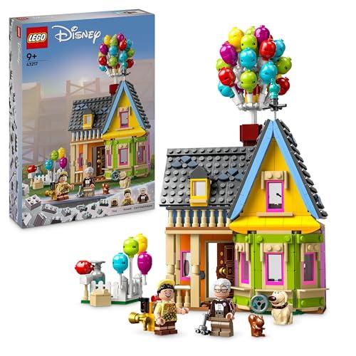 LEGO Disney e Pixar Casa di “Up”, Modellino da Costruire con Palloncini e Figure di Carl, Russell e Dug, Giochi per Bambini e Bambine da 9 Anni, Idea Regalo Iconica, Giocattolo da Collezione 43217