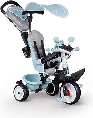 Smoby - Triciclo Baby Driver Plus, Azzurro