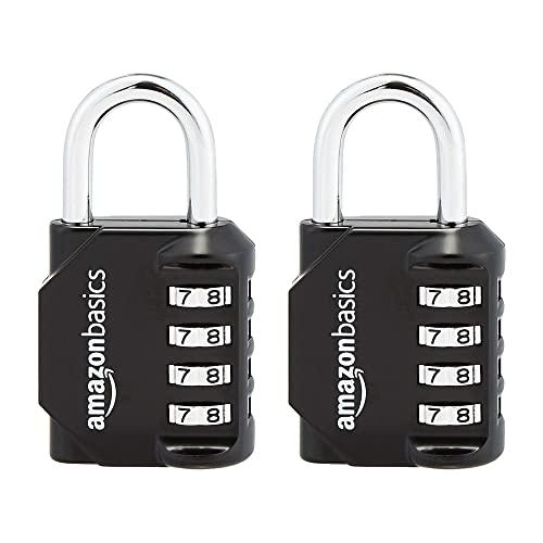 Amazon Basics - Lucchetti a Combinazione (2 Pezzi)