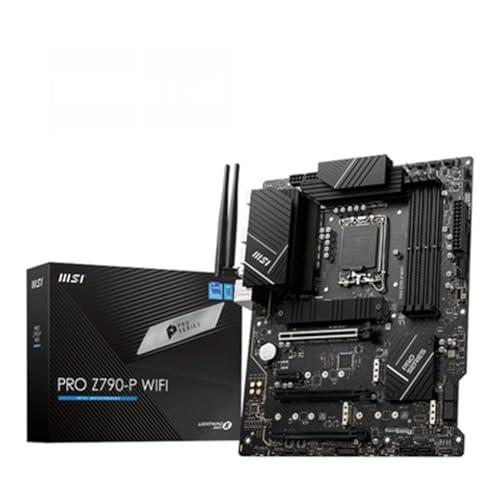 MSI PRO Z790-P WIFI ATX Scheda madre, supporta processori Intel 14a (aggiornare BIOS), 13a e 12a generazione, LGA 1700, DrMOS 55A, DDR5 7000+MHz/OC, PCIe 5.0/4.0 x16, 4x M.2 Gen4, Wi-Fi 6E, 2.5G LAN