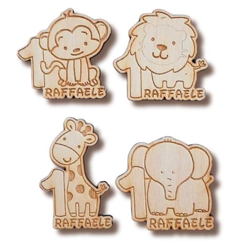 Calamite personalizzate in legno sagome animali Jungla