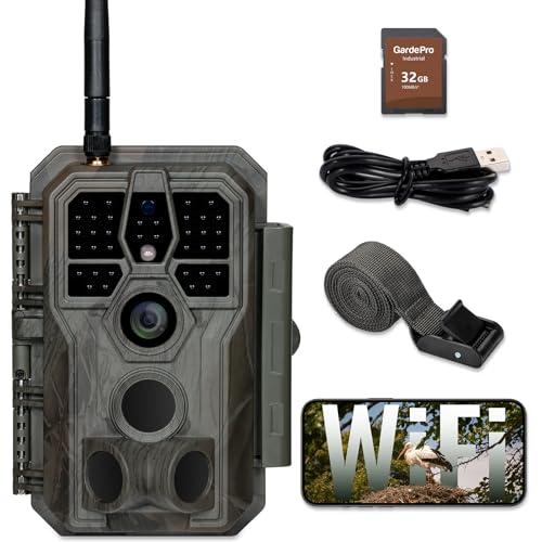 GardePro E8 Fotocamera da Caccia WiFi 64MP 1296P con SD 32GB