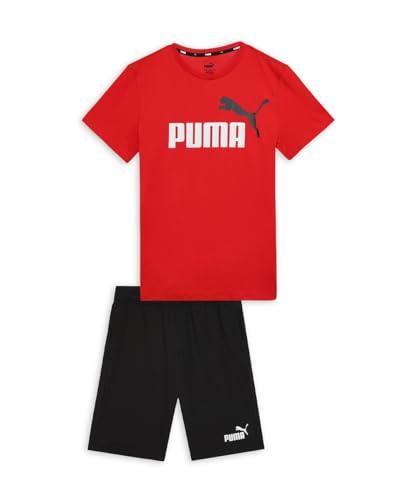 PUMA Short Jersey Set B, Tuta da Jogging Bambini e Ragazzi, Rosso, 176