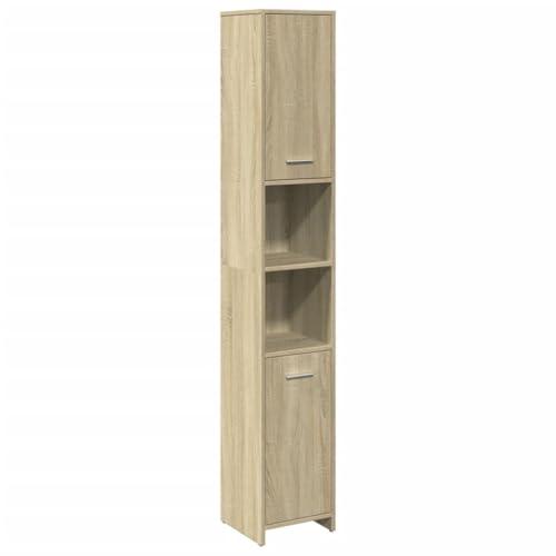 vidaXL Mobile da Bagno Rovere Sonoma - Soluzione Salvaspazio e Funzionale