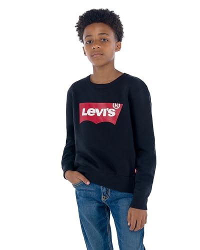 Levi's Lvb Batwing Crewneck Felpa Nera per Bambini e Ragazzi