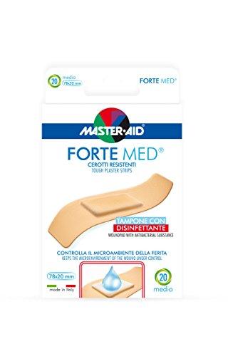 Master-Aid Forte Med Cerotti Resistenti con Tampone Disinfettante