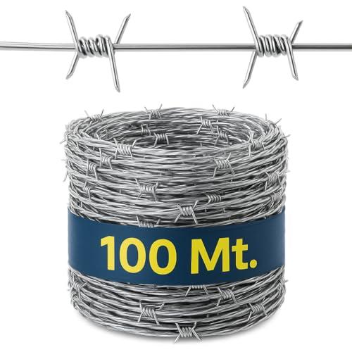 Filo Spinato Zincato Professionale - 100 Metri, Diametro 1.8mm