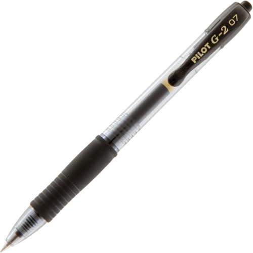 Pilot G207 Penna a Sfera Retrattile - Nero, Punta Fine 0.7 mm, Confezione da 12