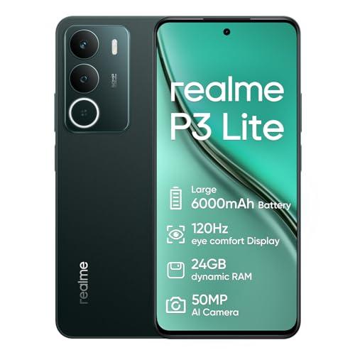 Realme P3 Lite Smartphone Verde 8+256GB, Batteria 6000mAh, Schermo 120Hz