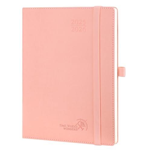 Agenda 2025-2026 Settimanale Verticale POPRUN Rosa