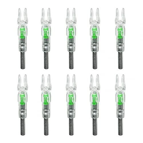 DONGKER Cocche Illuminate per Frecce da Tiro con L'Arco (10 Pezzi)